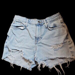 light distressed jean cutoff shorts, Forever 21, size XS (24)